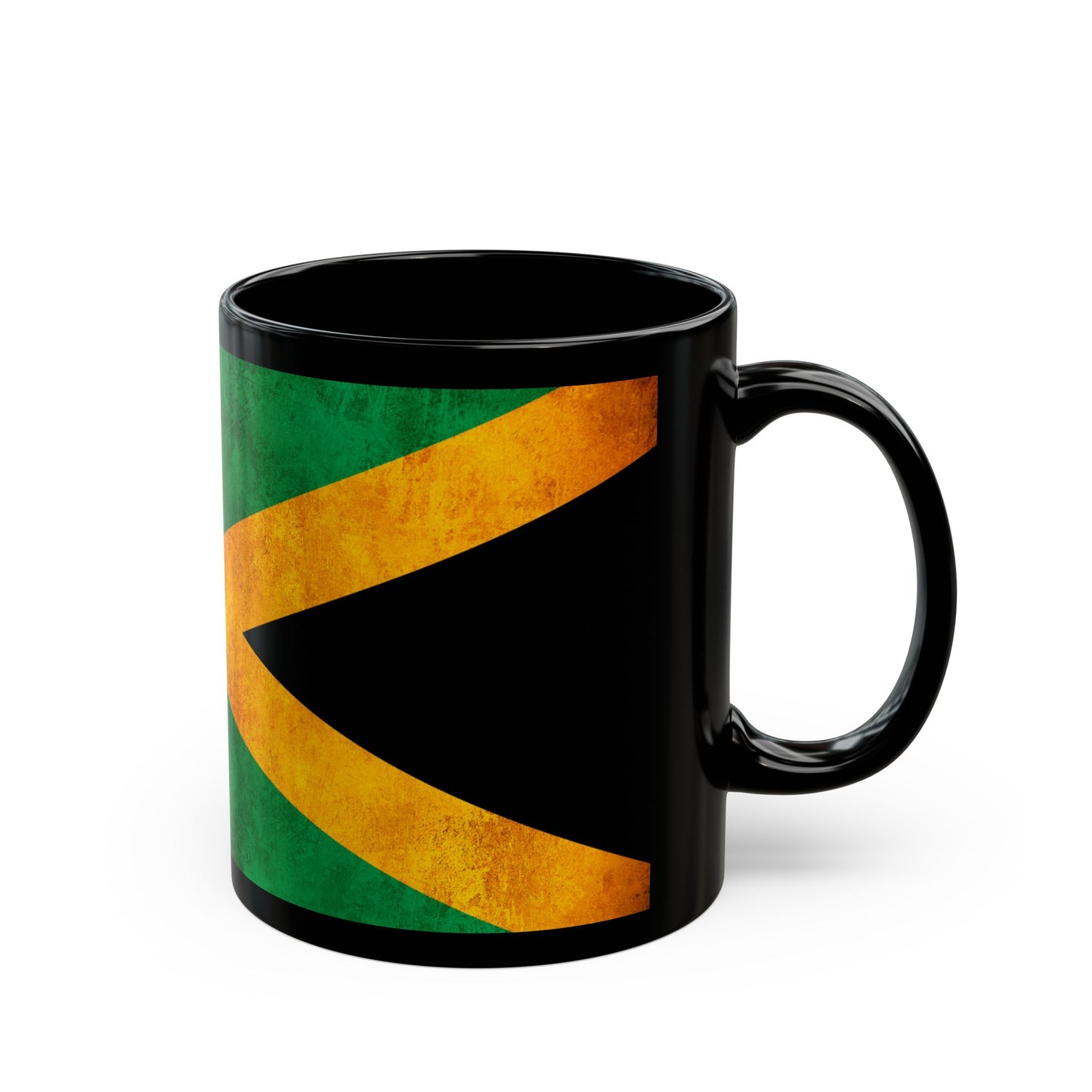 Jamaican Flag Black Mug