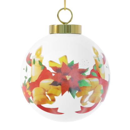 Festive Jamaican Christmas Ball Ornament - Holiday Vibes Decoration