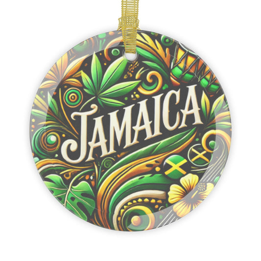 Jamaica Christmas Glass Ornaments