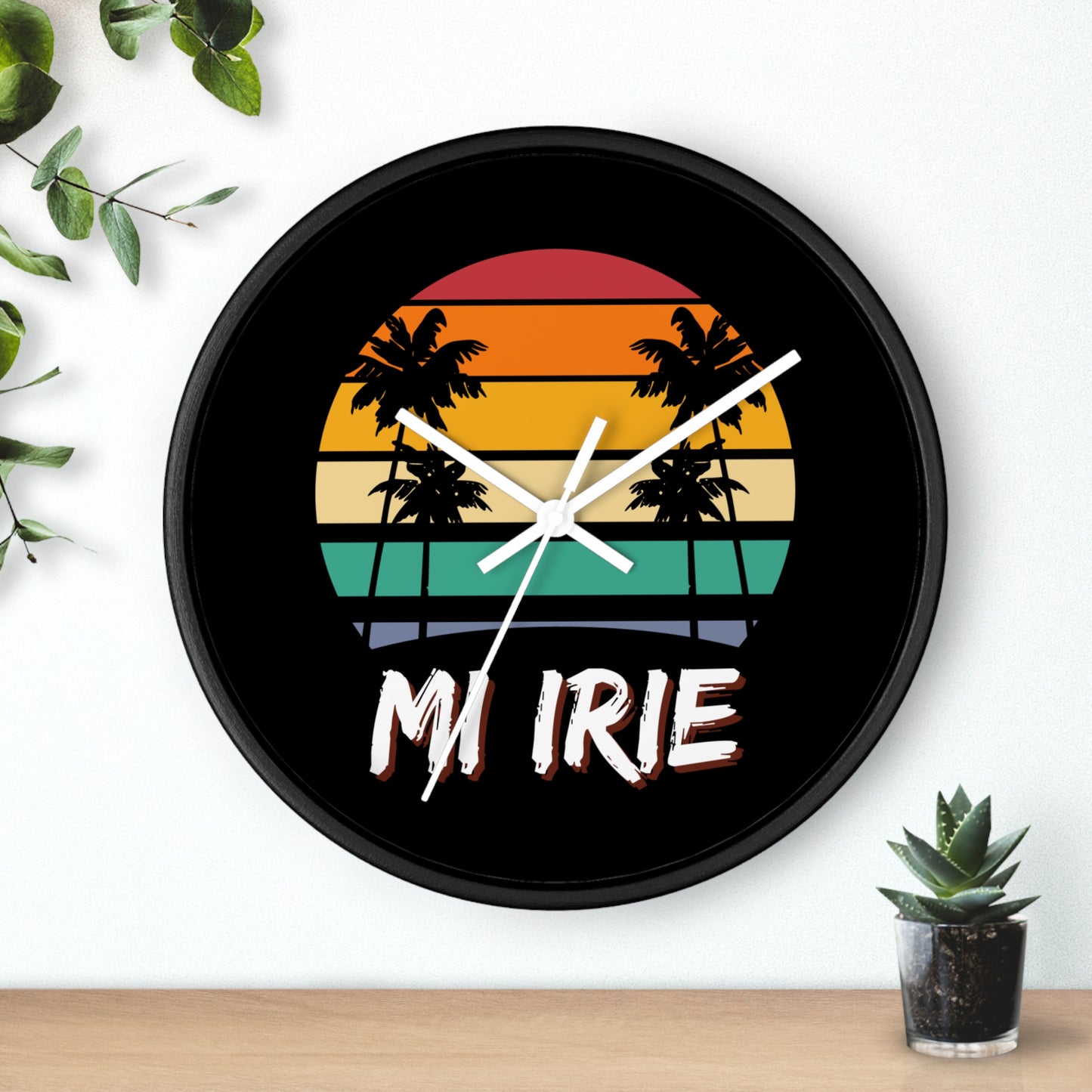 Tropical Sunset Wall Clock