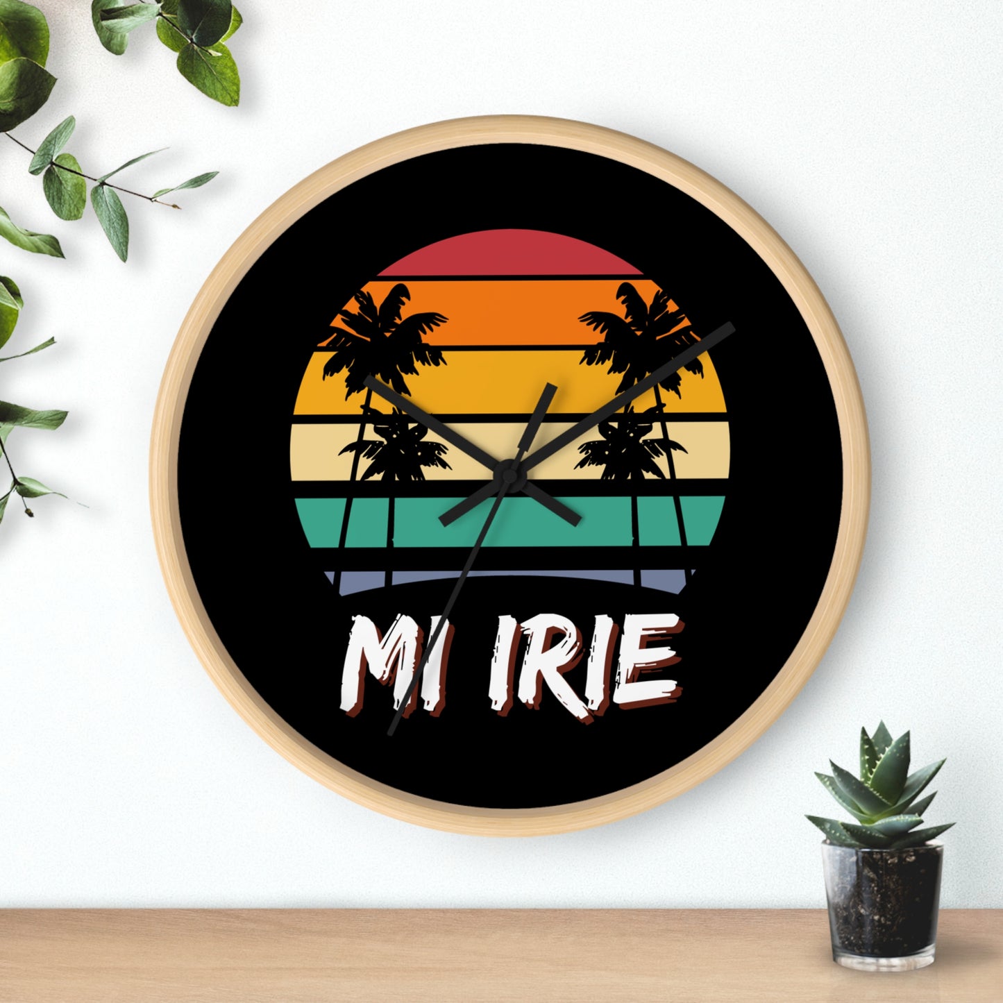 Tropical Sunset Wall Clock