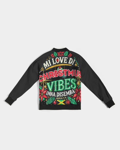 Jamaica Mi Love Di Christmus Vibes Inna Disemba Women's All-Over Print Bomber Jacket