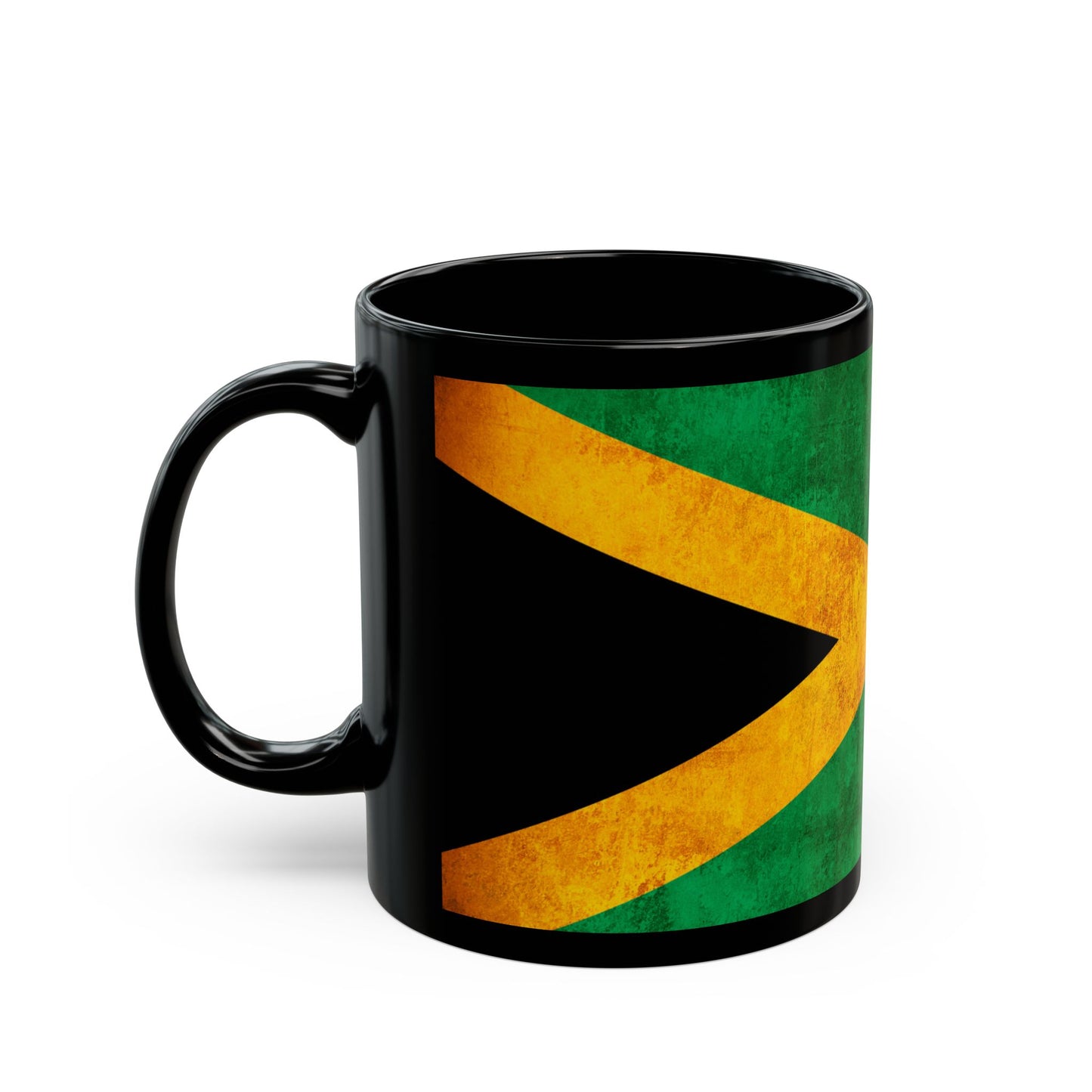 Jamaican Flag Black Mug