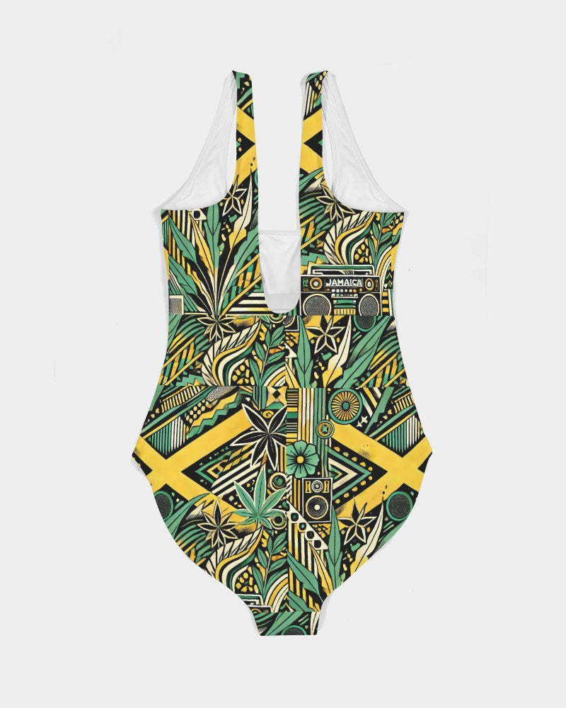 Jamaica Pattern Women's All-Over Print One-Piece Swimsuit