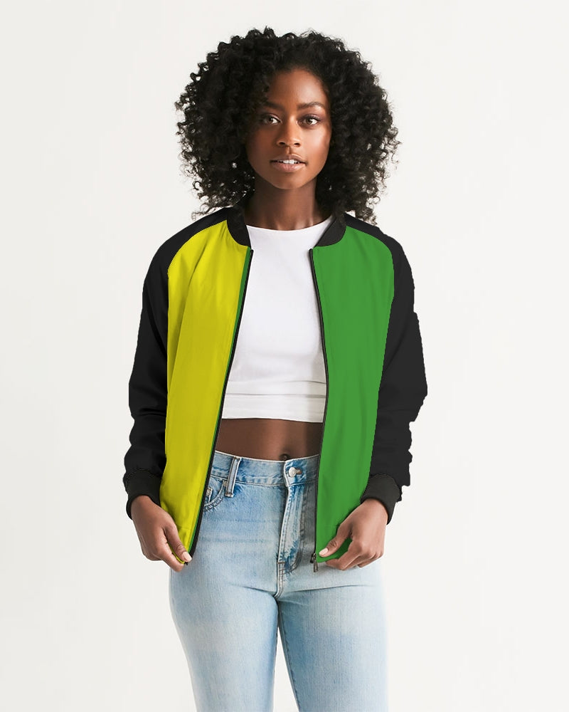 Jamaica Mi Love Di Christmus Vibes Inna Disemba Women's All-Over Print Bomber Jacket