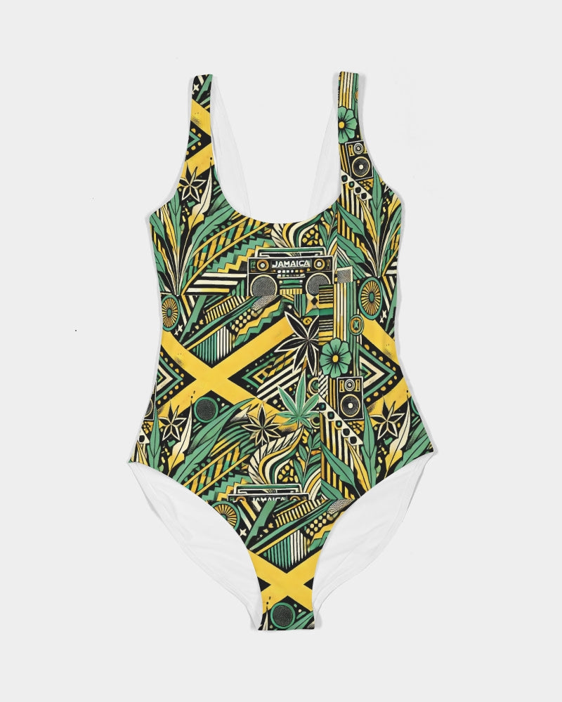 Jamaica Pattern Women's All-Over Print One-Piece Swimsuit