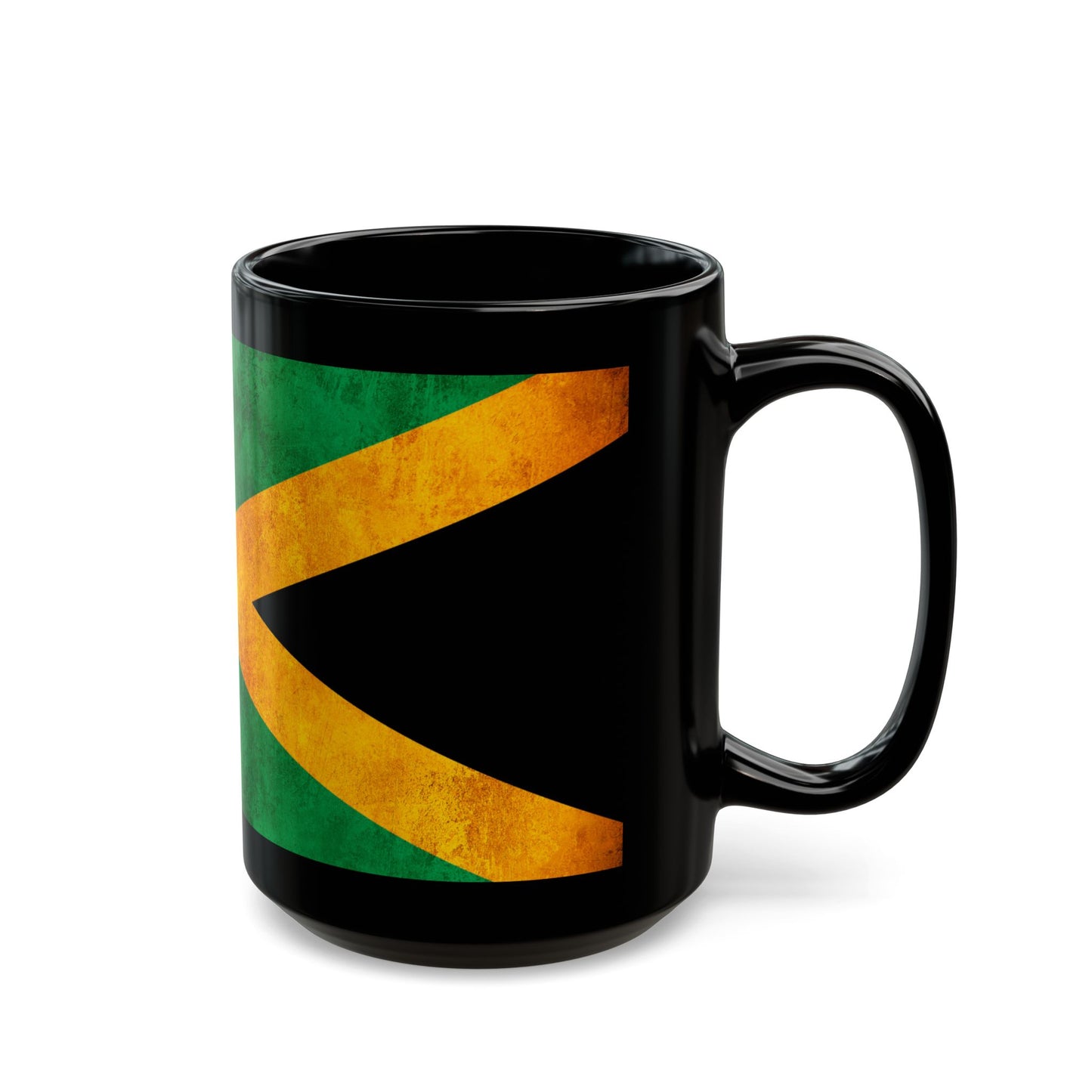 Jamaican Flag Black Mug