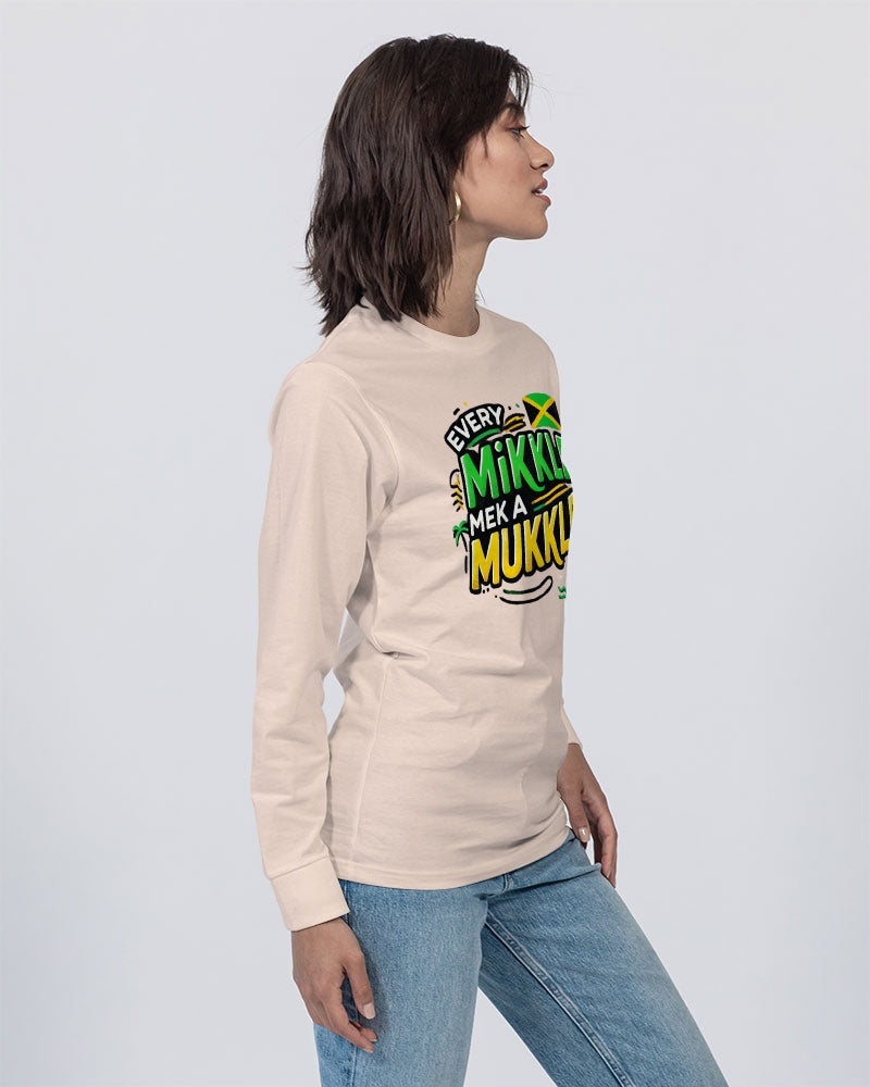 Every Likkle Mek a Mukkle Unisex Long Sleeve Tee