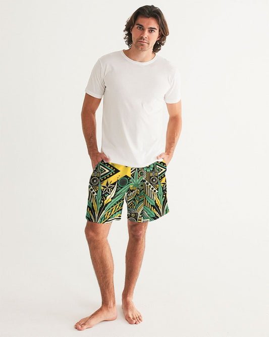 Jamaica Pattern Men's Swim Trunk