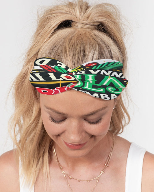 Mi Love Di Christmus Vibes Inna Disemba Twist Knot Headband  3-piece Set