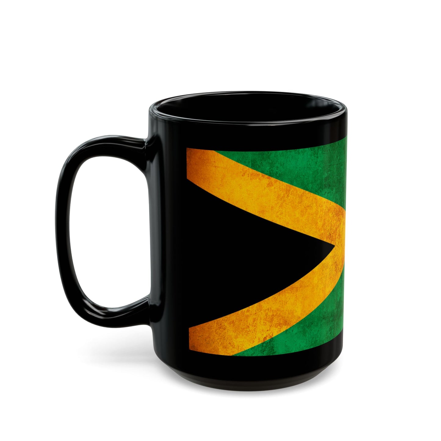 Jamaican Flag Black Mug