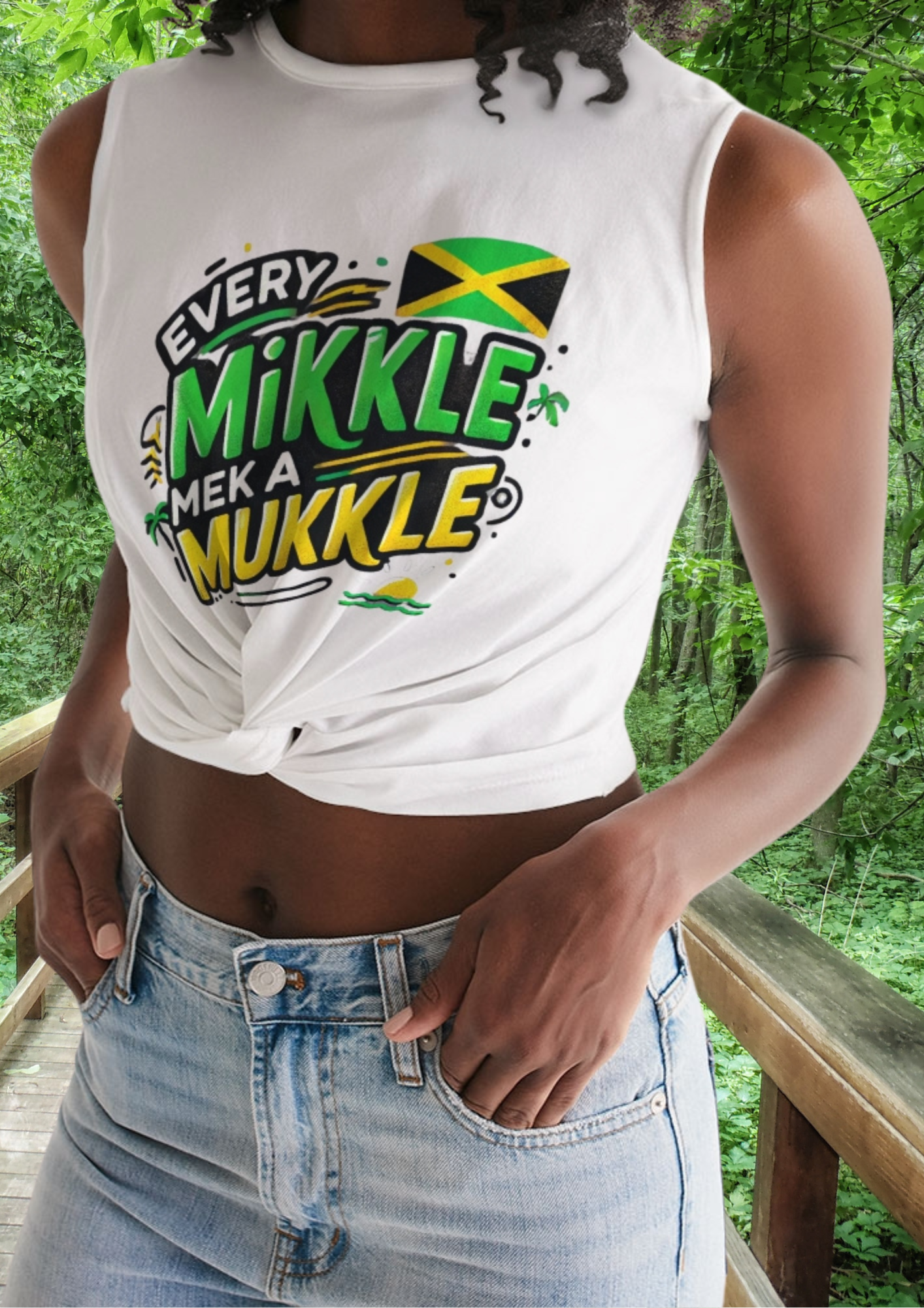 Every Mikkle Mek a Mukkle Women's Twist-Front Tank