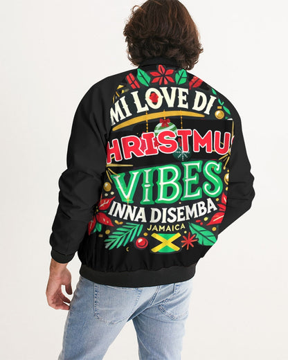 Jamaica Mi Love Di Christmus Vibes Inna Disemba Men's All-Over Print Bomber Jacket