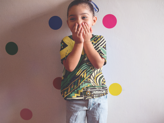 Jamaica Pattern Kids  All-Over Print Tee